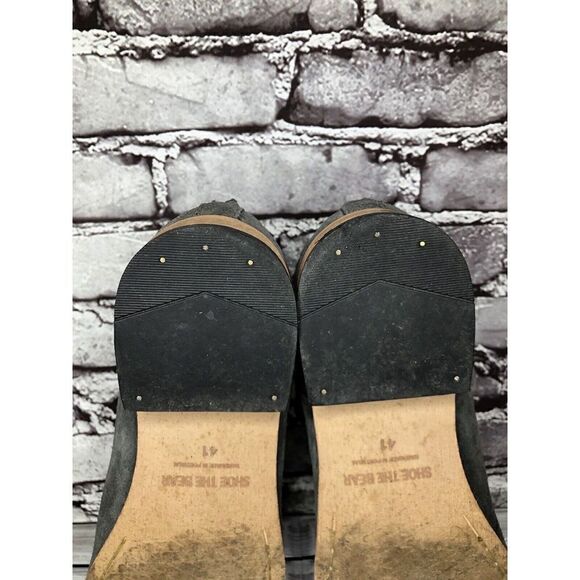 Shoe The Bear Dark Grey Suede Casual Back Zip Heel Boots Women Sz 41EU/10.5M US - Picture 13 of 16